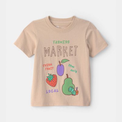 Toddler The Very Hungry Caterpillar Farmers Market Graphic Tee - Tan