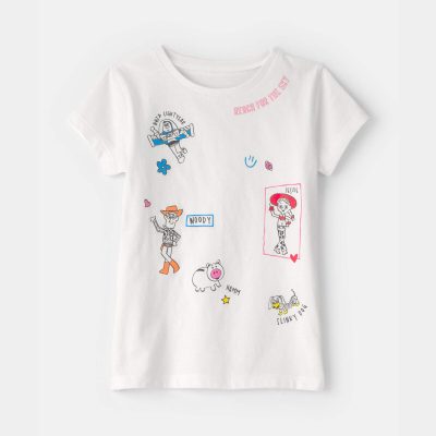 Toddler Girl Pixar© Toy Story Graphic Tee - White