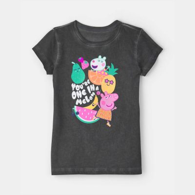 Toddler Girl Peppa Pig Graphic Tee - Grey