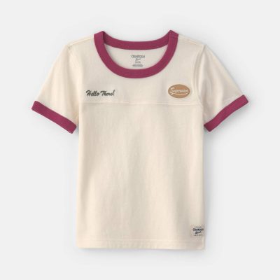 Toddler Boy 'Hello There' Graphic Tee - Cream