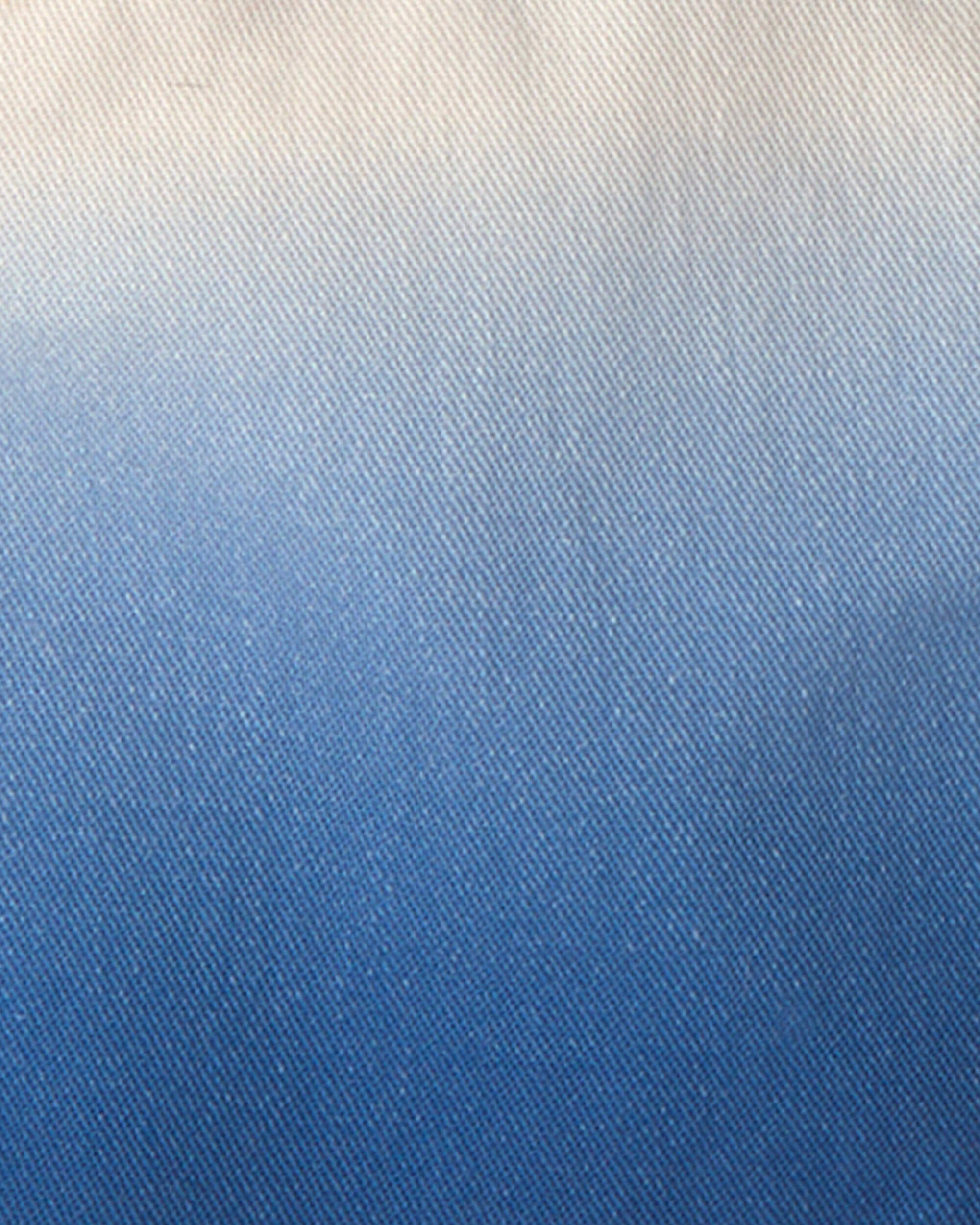 Toddler Girl Ombre Twill Shorts - Blue/Ivory - Image 4