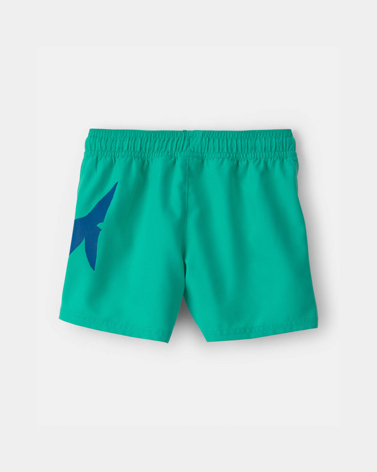 Toddler Boy Shark Swim Trunks - Green/Blue - Image 2