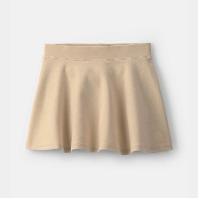 Toddler Girl Uniform Ponte Skort - Khaki