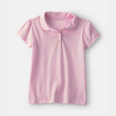 Toddler Girl Uniform Polo Shirt - Pink