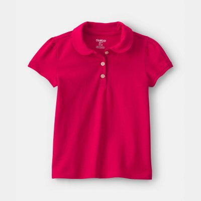 Toddler Girl Uniform Polo Shirt - Red