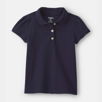 Toddler Girl Uniform Polo Shirt - Navy