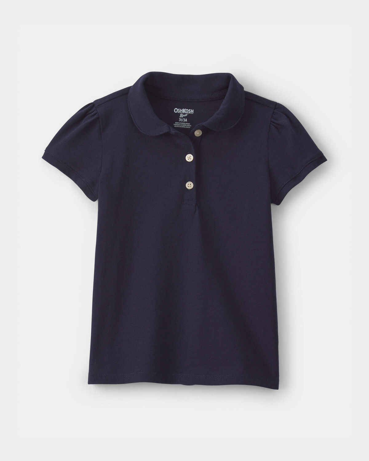 Toddler Girl Uniform Polo Shirt - Navy