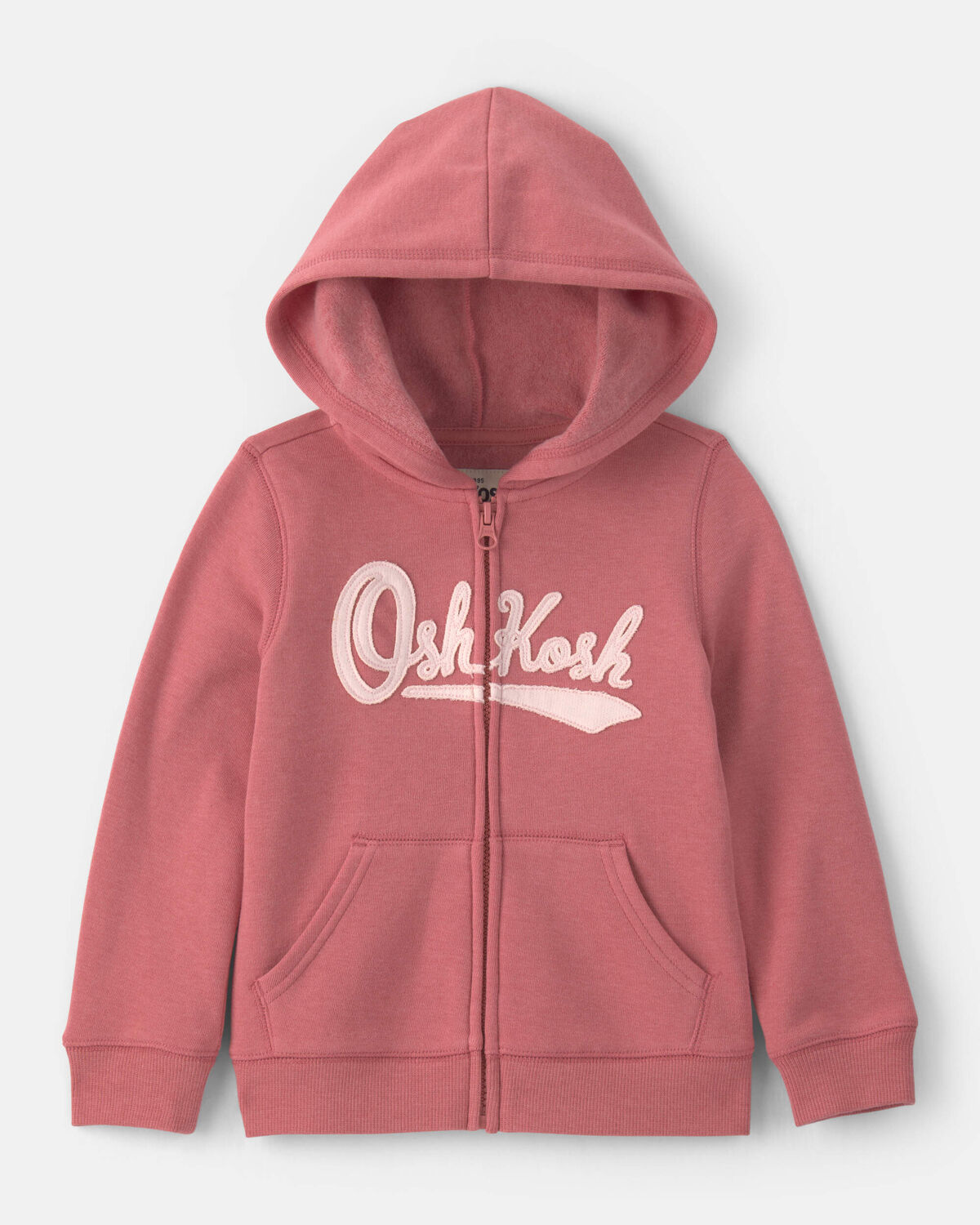Toddler Girl OshKosh Logo Fleece Zip-Up Hoodie - Pink