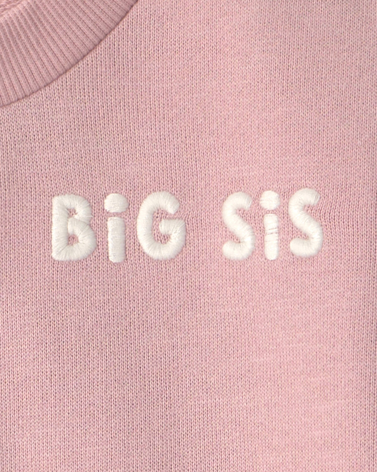 Toddler Girl Organic Cotton Big Sis Pullover - Image 4
