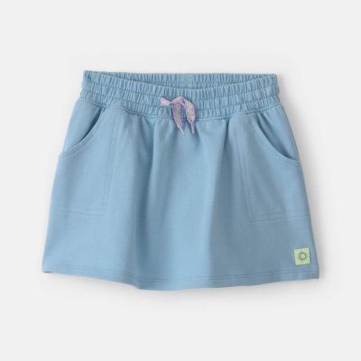 Toddler Girl French Terry Skort - Blue