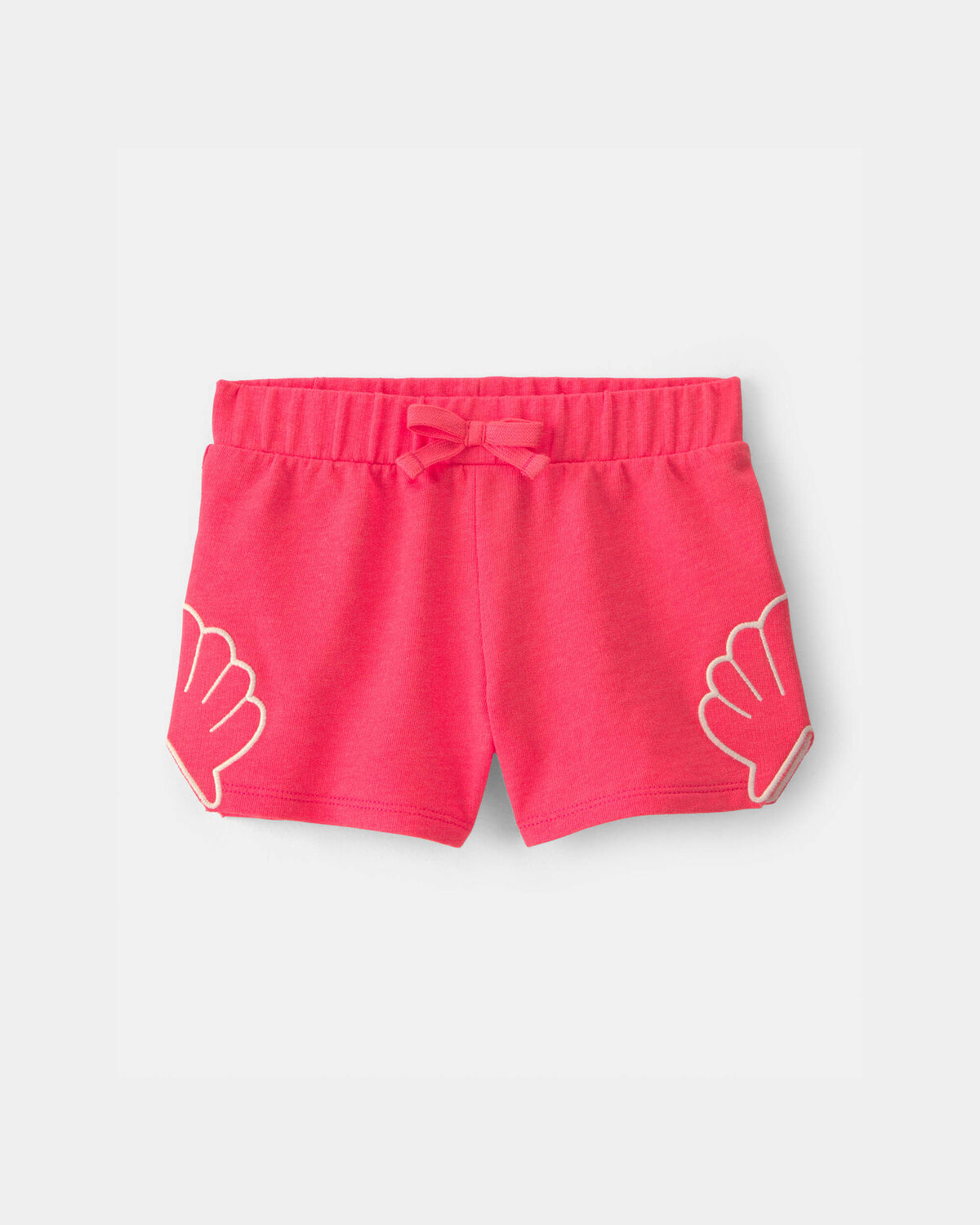 Toddler Girl Shell French Terry Shorts - Coral