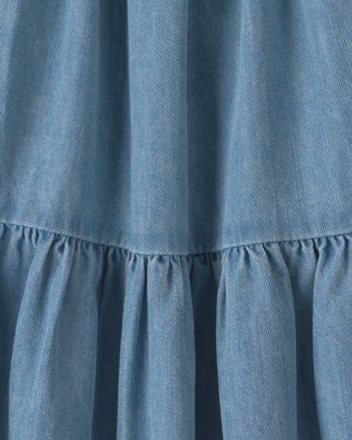 Toddler Girl Chambray Sleeveless Dress - Image 3