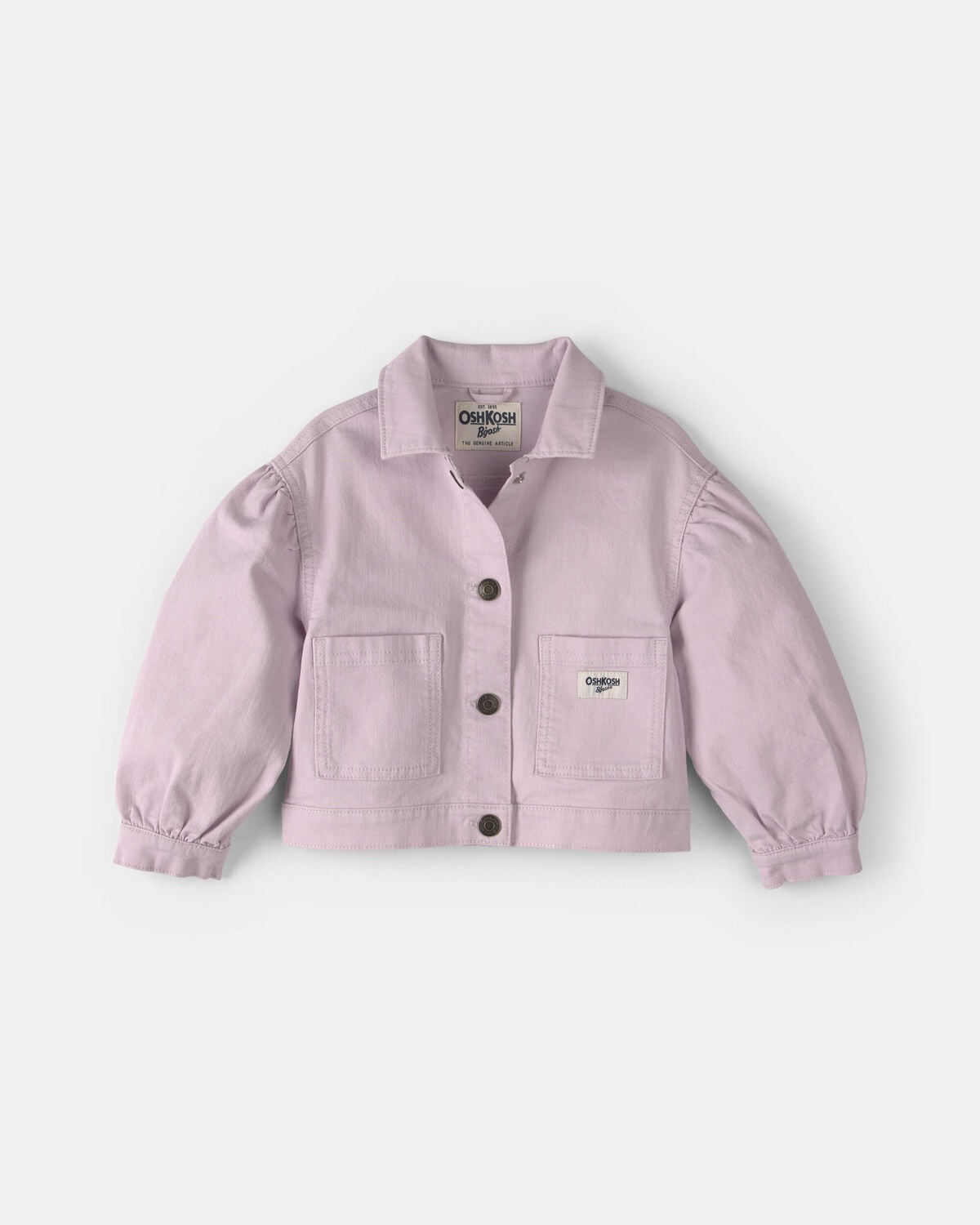 Toddler Girl Twill Bomber Jacket - Purple