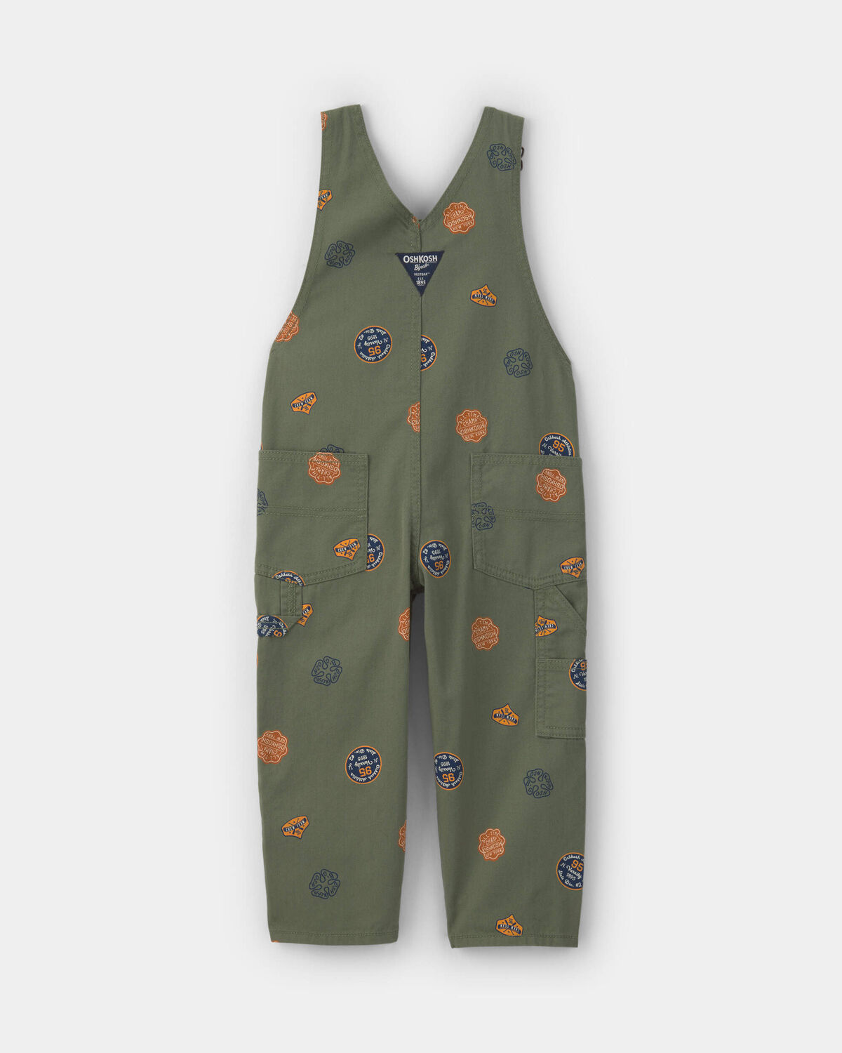 Toddler Patch Logo Overalls - Green - Image 2