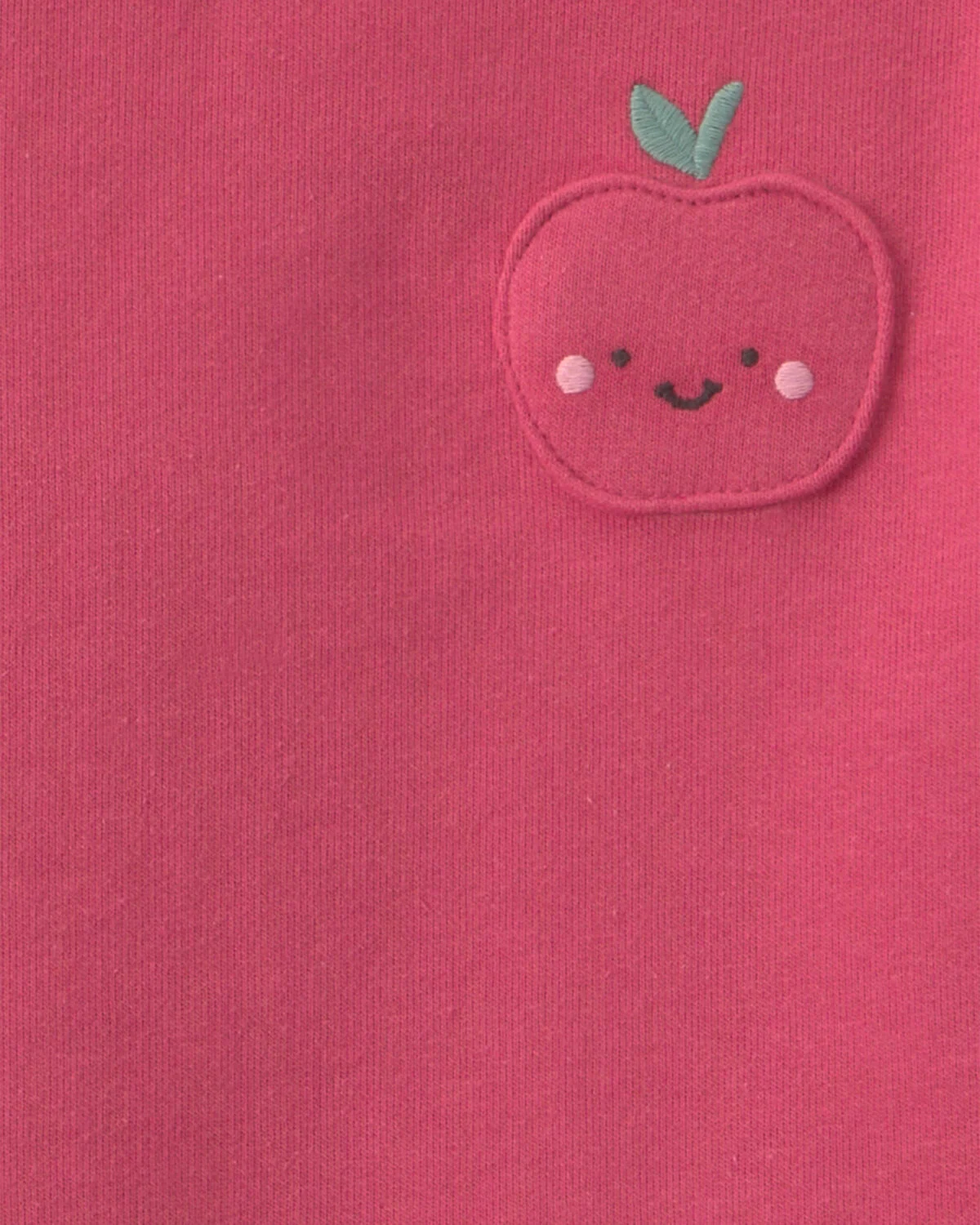 Toddler Girl 2-Piece Apple French Terry Long-Sleeve Top & Skort Set - Pink - Image 3