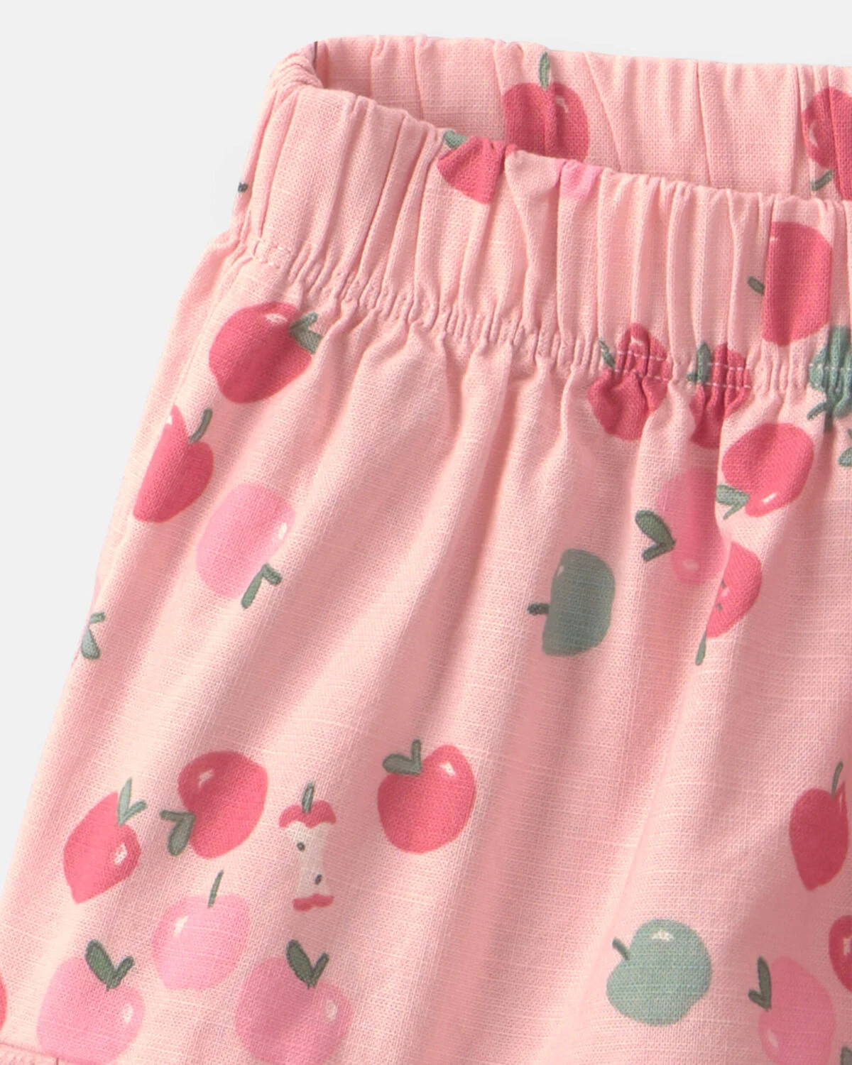 Toddler Girl 2-Piece Apple French Terry Long-Sleeve Top & Skort Set - Pink - Image 4