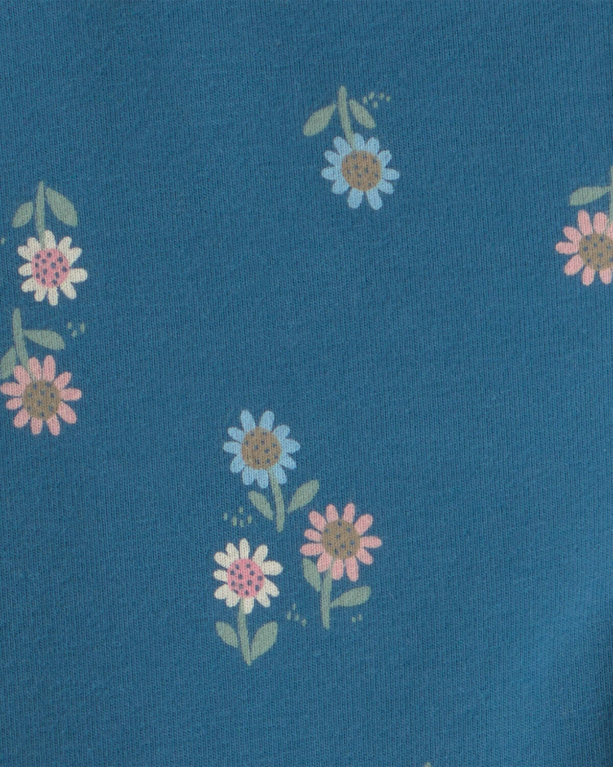 Toddler Girl Floral Pull-On Stretch Leggings - Blue - Image 3