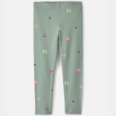 Toddler Girl Nature Pull-On Stretch Leggings - Green