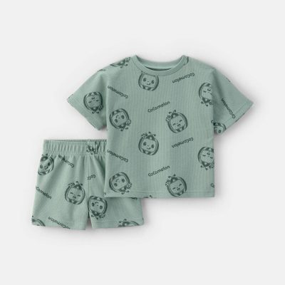 Toddler Boy 2-Piece CoComelon Short-Sleeve Top & Short Set - Green