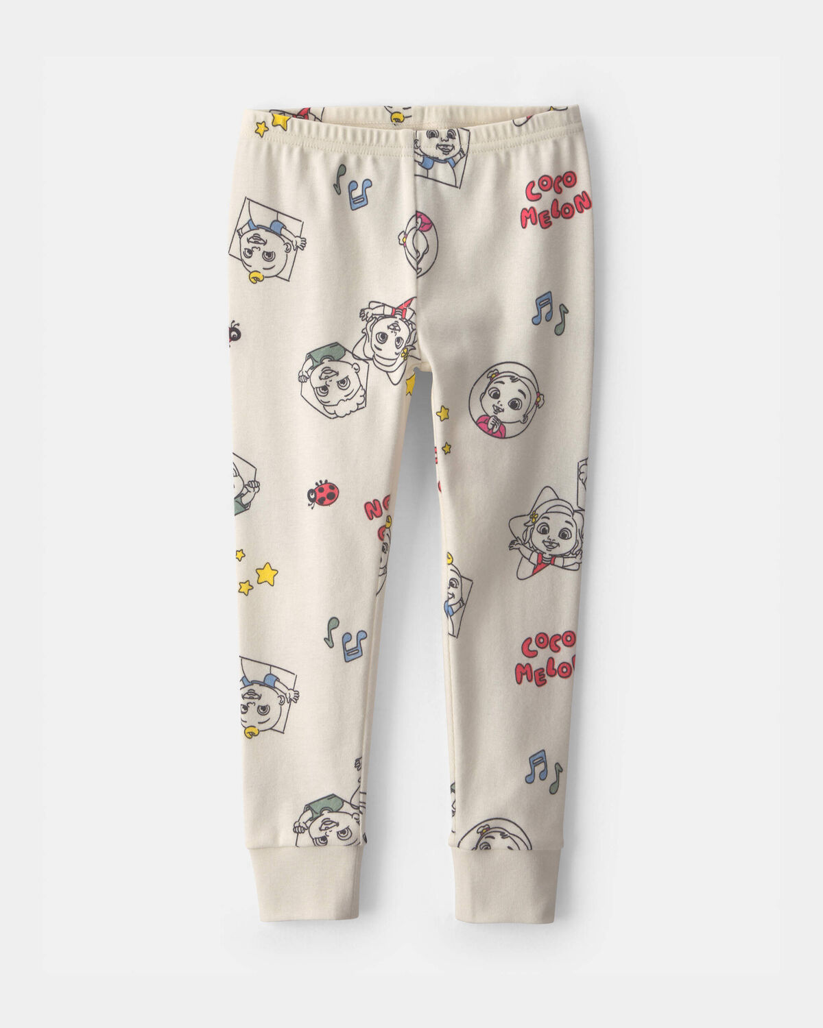 Toddler 2-Piece CoComelon Short-Sleeve Pajama Set - Cream - Image 3