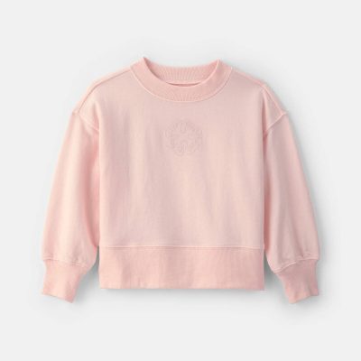 Toddler Girl OshKosh Logo French Terry Pullover Sweatshirt - Pink