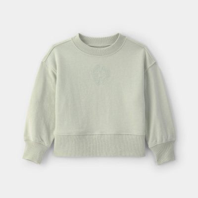 Toddler Girl OshKosh Logo French Terry Pullover Sweatshirt - Green