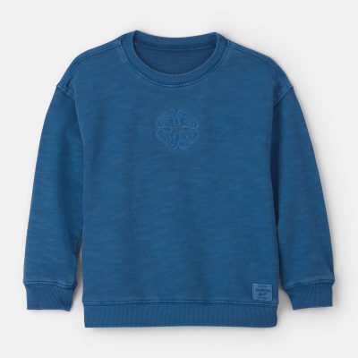 Toddler Boy OshKosh Logo French Terry Pullover Sweatshirt - Blue