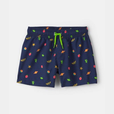 Toddler Boy ©Disney/Pixar Toy Story Swim Trunks - Navy Blue