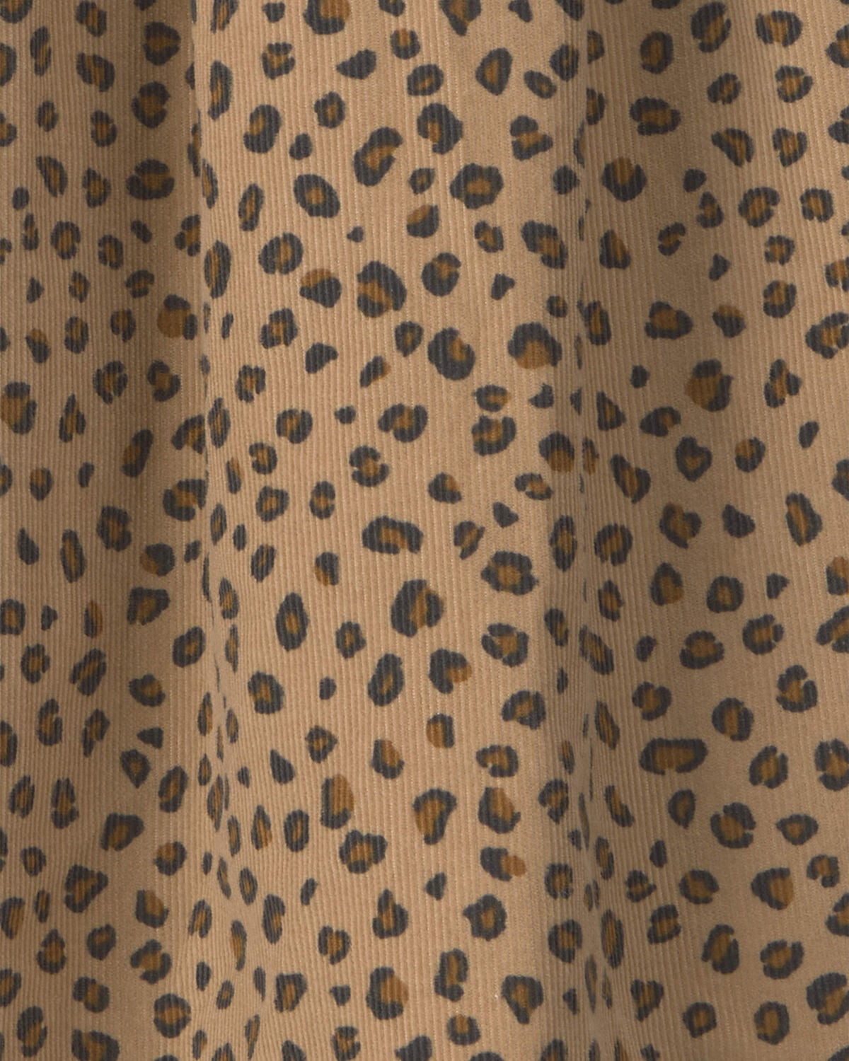Toddler Girl Leopard Corduroy Long-Sleeve Dress - Brown - Image 3