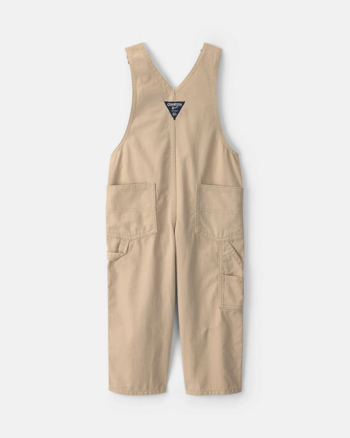 Toddler Train Overalls - Khaki - Image 2
