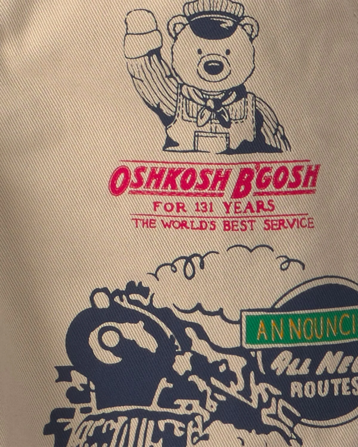 Toddler Train Overalls - Khaki - Image 3