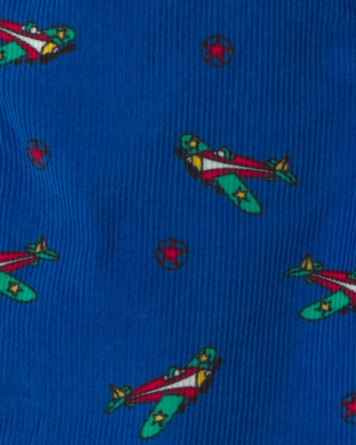 Toddler Boy Airplane Corduroy Overalls - Blue - Image 4
