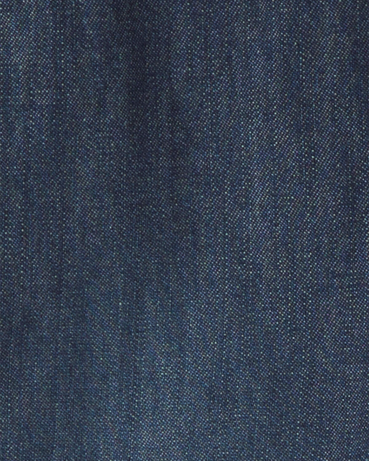 Toddler Boy Buffalo Check Denim Overalls - Dark Wash - Image 3