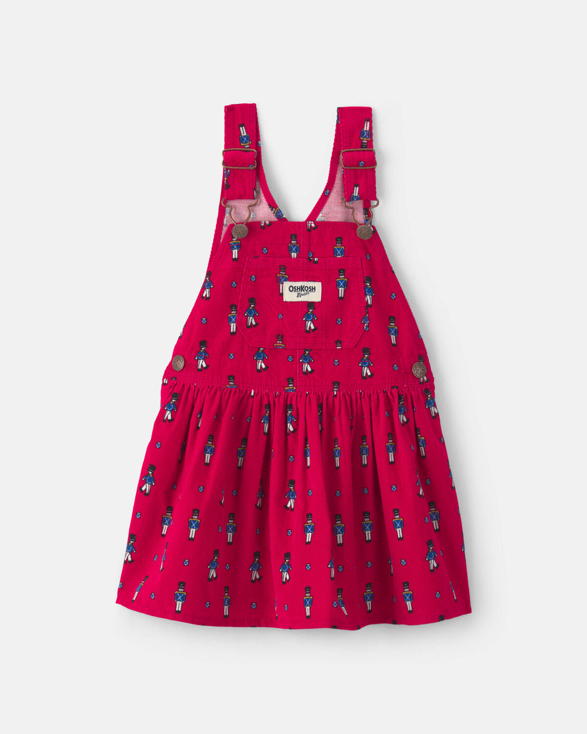 Toddler Girl Nutcracker Corduroy Skirtall - Red