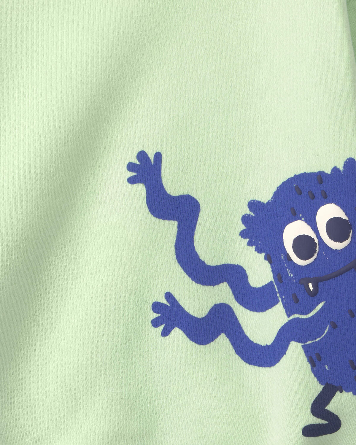 Toddler Boy 2-Piece Monster Fleece Pullover & Pant Set - Green/Blue - Image 3