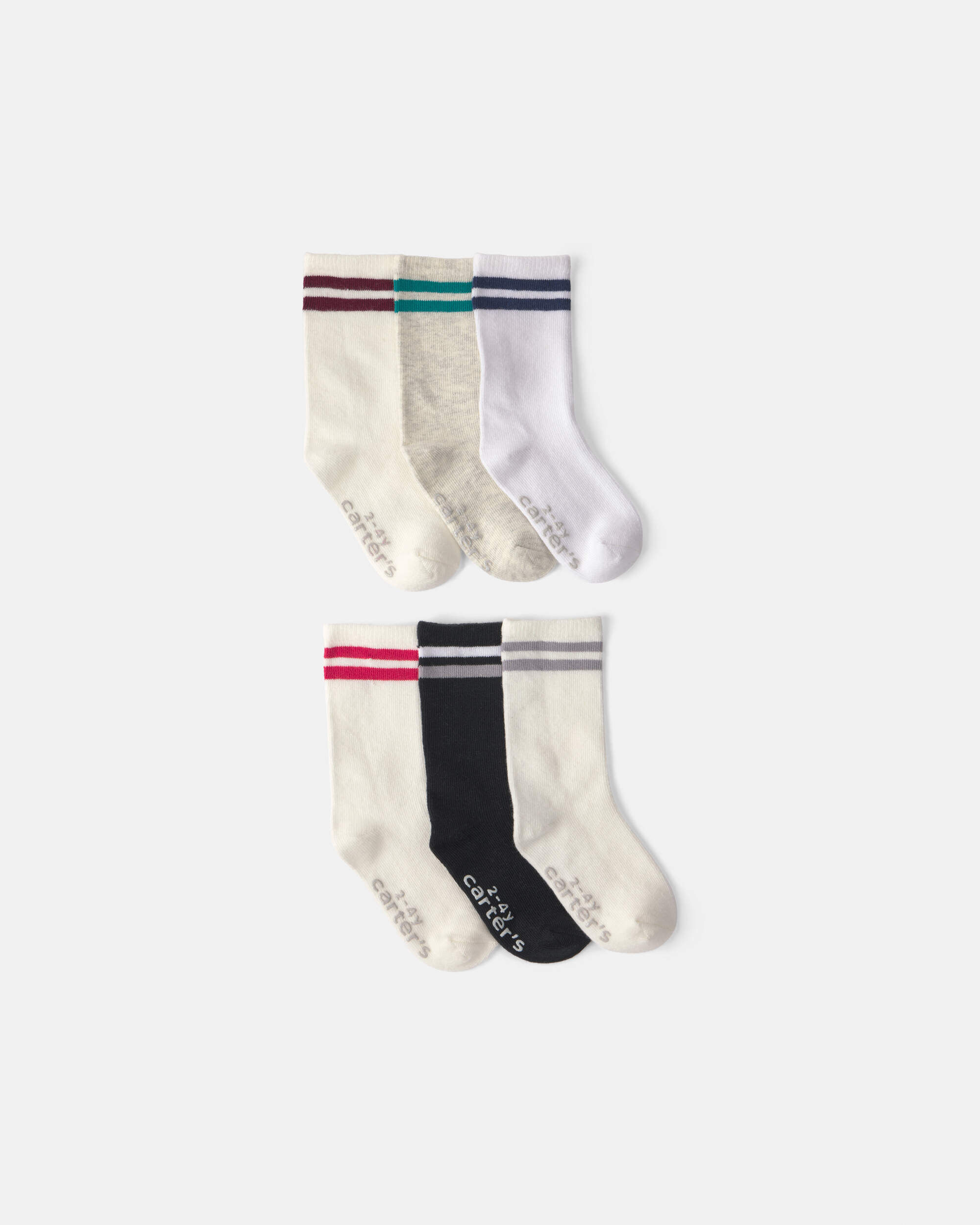 Toddler Boy 6-Pack Dinosaur Print Crew Socks - Image 4