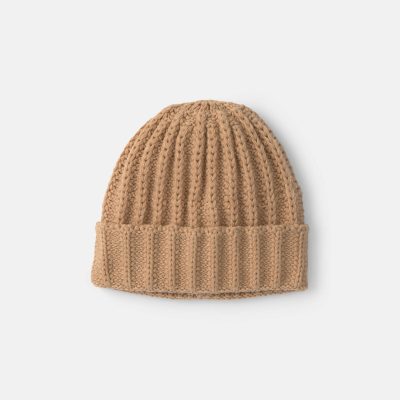Toddler Boy Ribbed Beanie - Brown