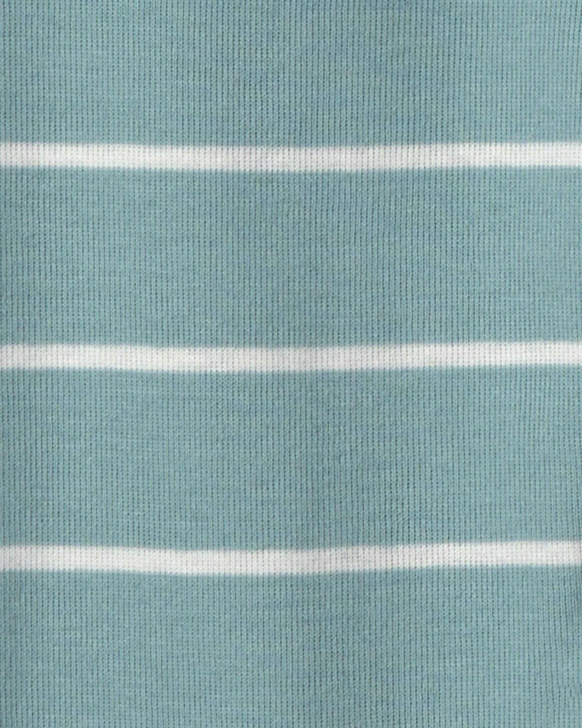 Toddler Boy 4-Piece Monster 100% Cotton Snug Fit Pajama Set - Teal/Cream - Image 6