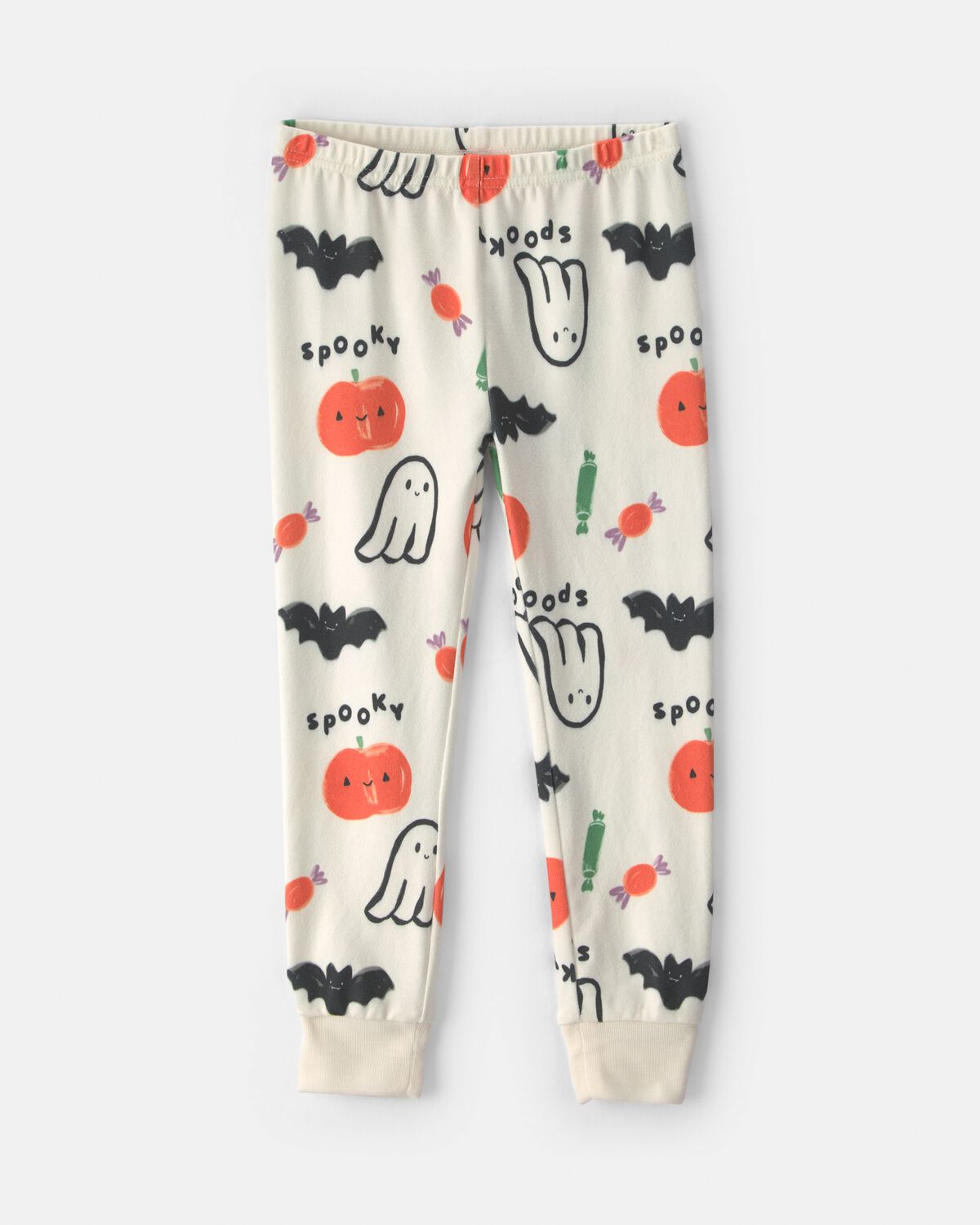 Toddler Halloween Print 2-Piece Pajama Set - Cream - Image 2