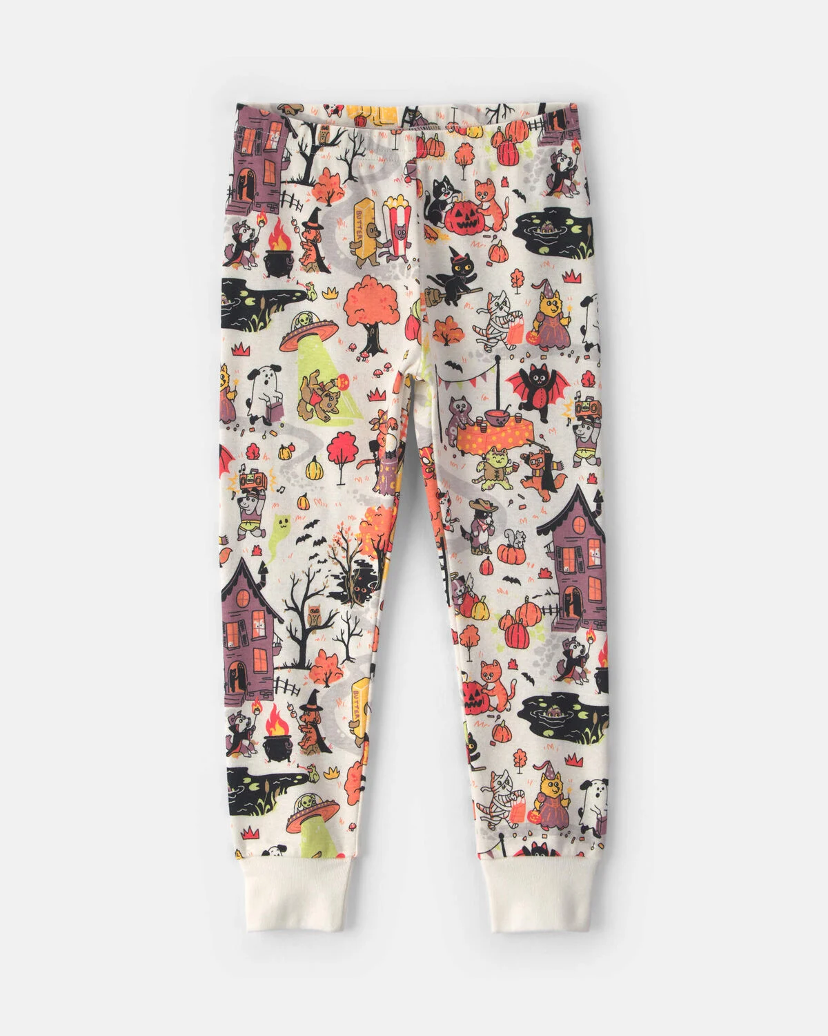 Toddler 2-Piece Halloween Scavenger Hunt 100% Cotton Snug Fit Pajama Set - Image 3