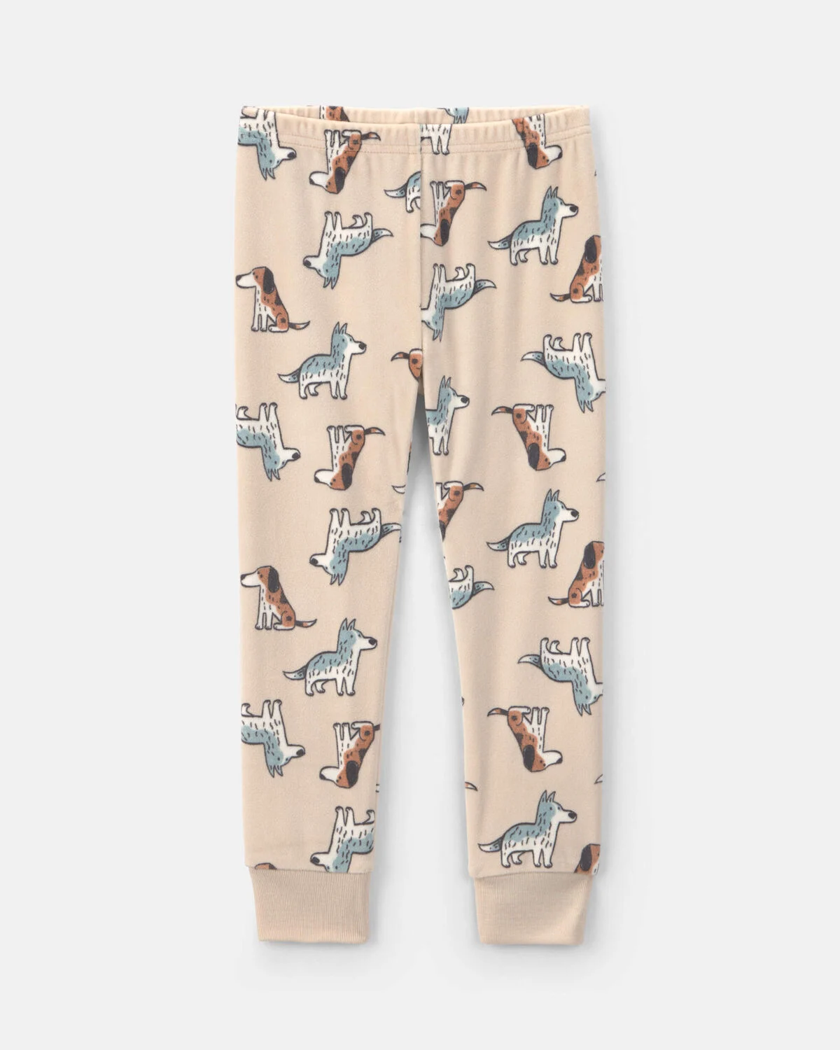 Toddler Boy 2-Piece Dog DreamPlush Snug Fit Pajama Set - Tan - Image 2