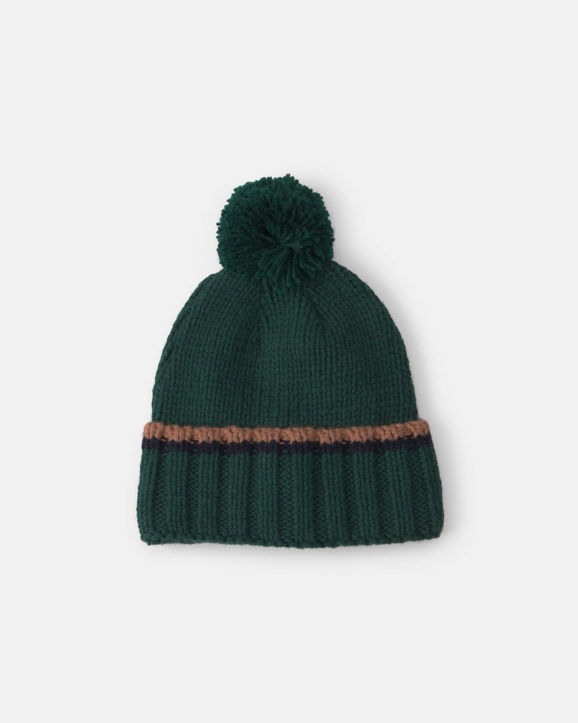 Toddler Boy Pom Beanie - Green - Image 2
