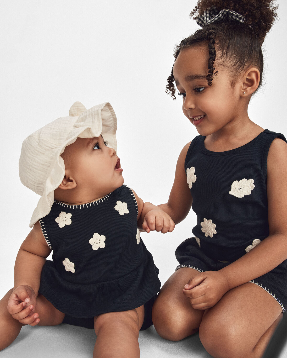 Toddler Girl Crinkle Shorts - Black - Image 4