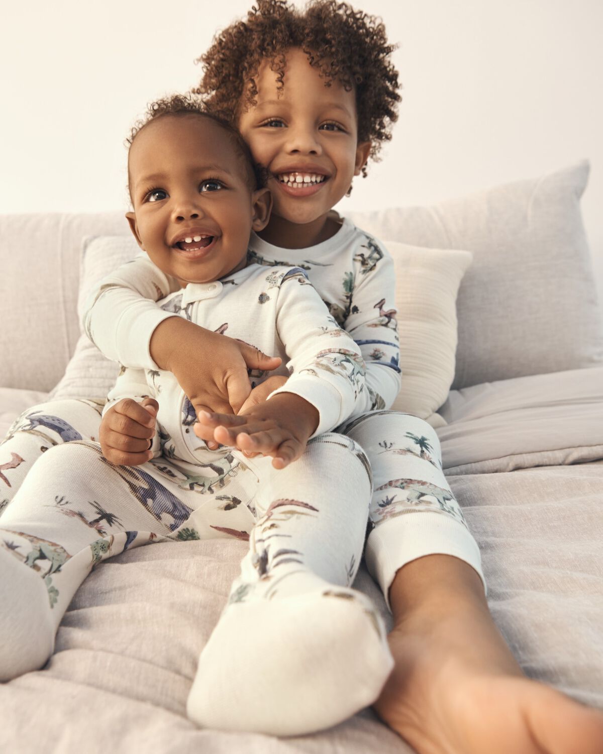 Baby Dinosaur Print Organic Cotton Sleep & Play Pajamas - Image 4