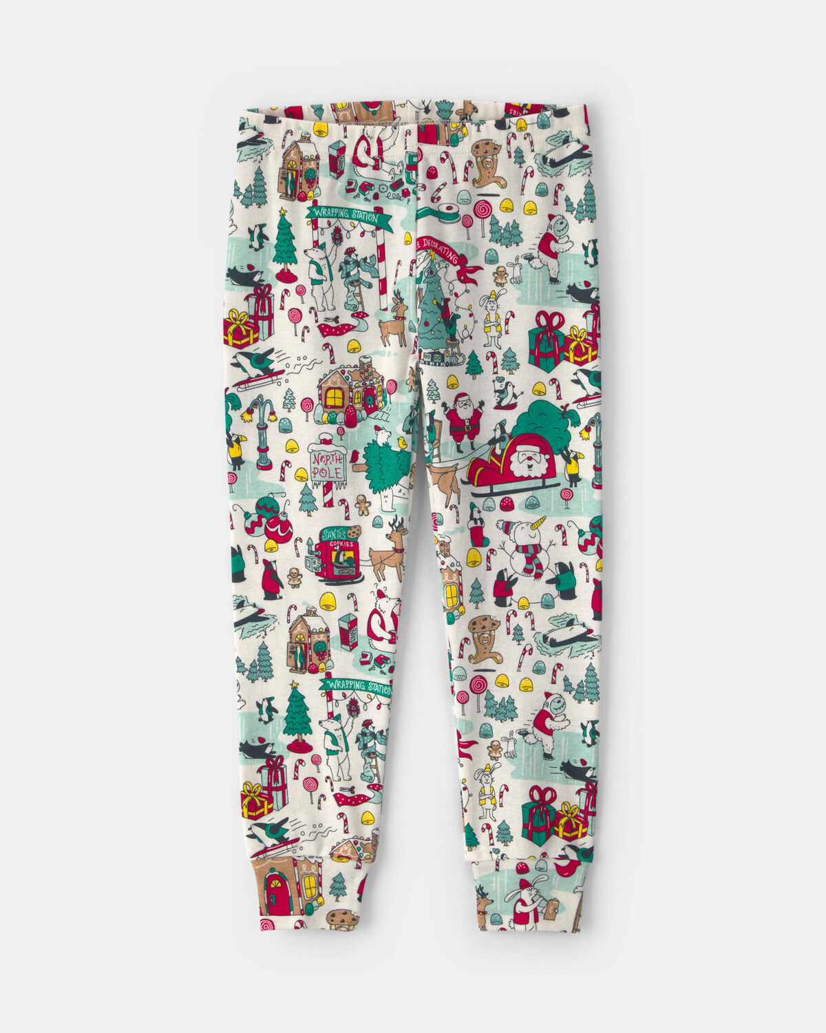 Toddler 2-Piece Christmas Scavenger Hunt 100% Cotton Snug Fit Pajama Set - Image 3