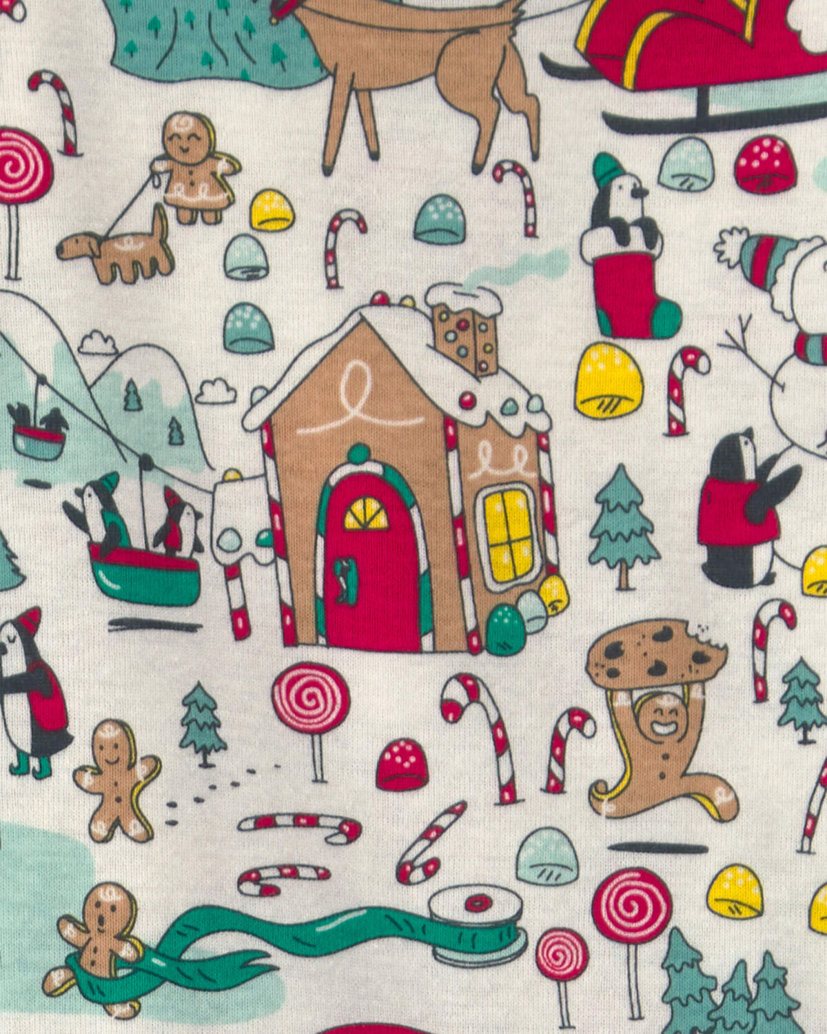 Toddler 2-Piece Christmas Scavenger Hunt 100% Cotton Snug Fit Pajama Set - Image 2