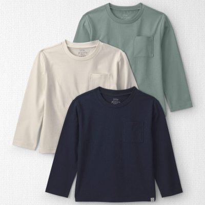 Toddler Boy 3-Pack Organic Cotton Pocket Tees