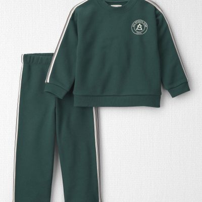 Toddler 2-Piece French Terry Top & Pant Set Made with Organic Cotton