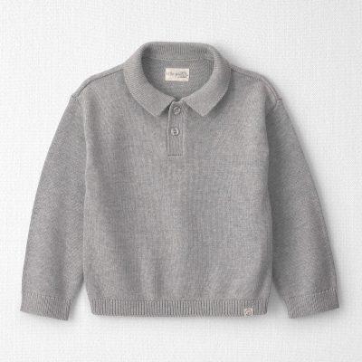 Toddler Boy Organic Cotton Sweater Knit Polo