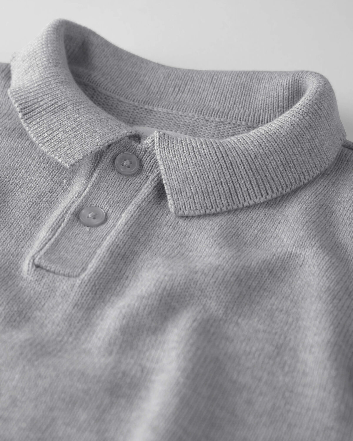 Toddler Boy Organic Cotton Sweater Knit Polo - Image 2